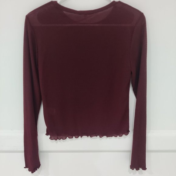 Brand New Willow & Clay Women's Waffle Knit Layering Top Size S B149 - Picture 2 of 2